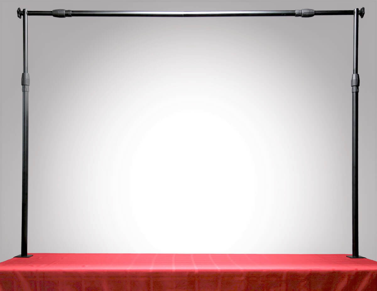 Hang banners over table – EZFrameCompany